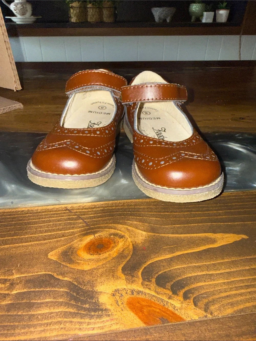 FootMates Toddler Brown Mary Jane Dress Shoes NWOT
